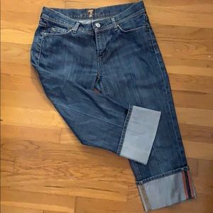 7 For All Mankind Mia Crop- SZ 28 EUC